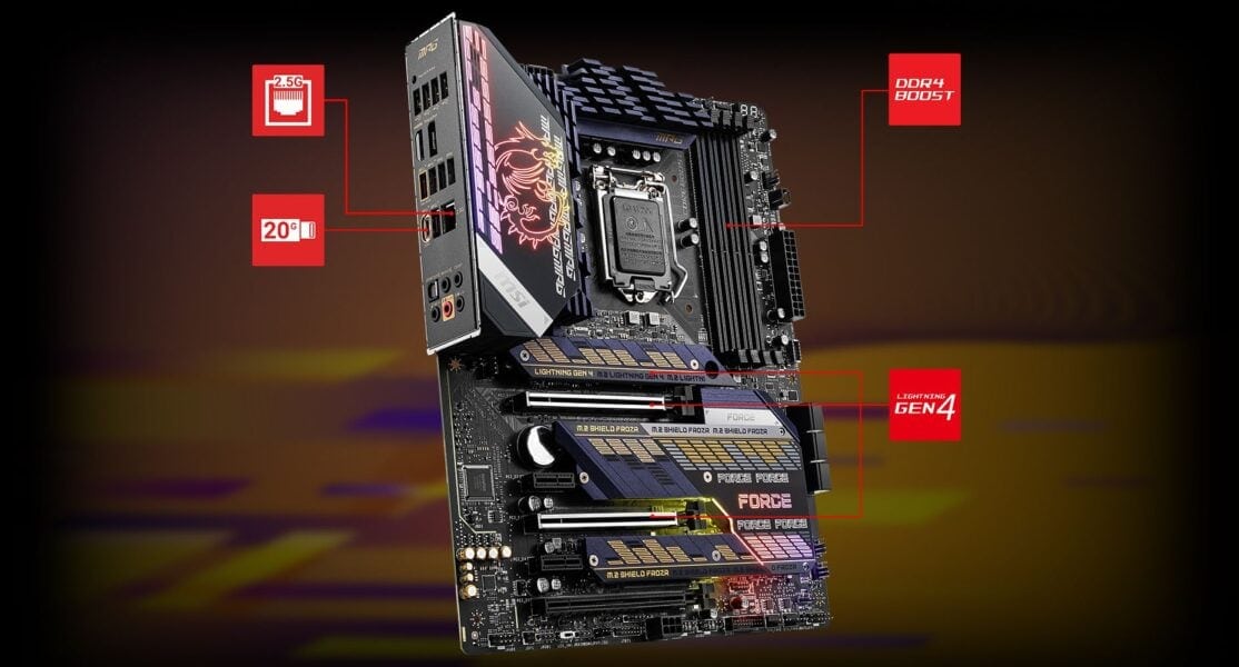 MSI MPG Z590 GAMING FORCE 5333MHz(OC) Anakart – YÜKSEK HIZLI VERİ İLETİMİ