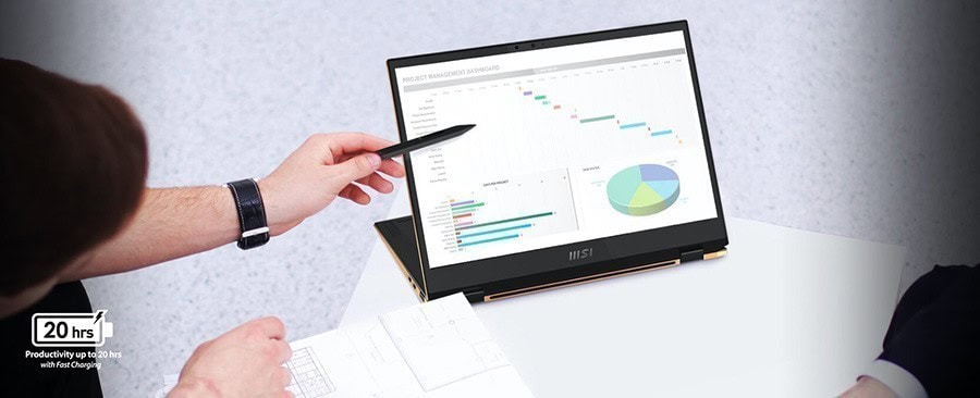MSI SUMMIT E13 FLIP EVO A11MT-231TR i7-1195G7 Notebook – Olağanüstü Kablosuz Deneyimi