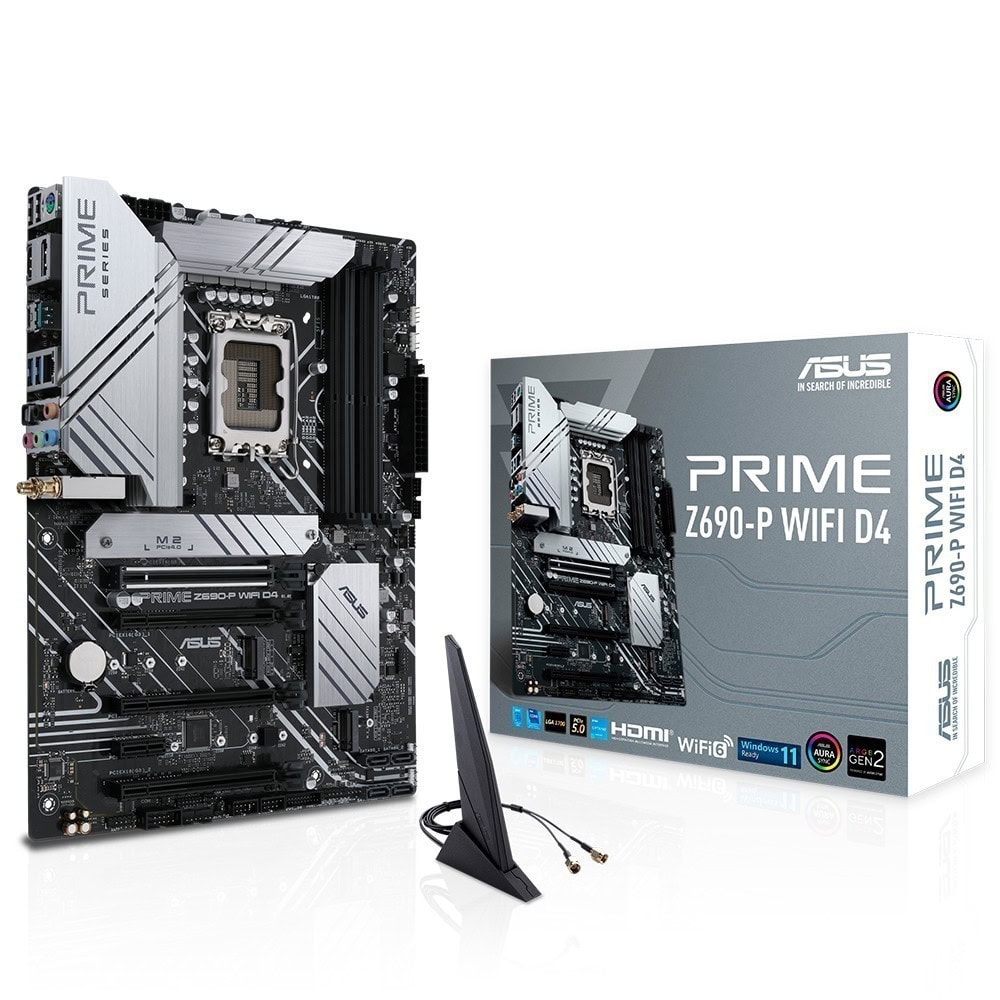 Asus Prime Z690 P Wifi D4 5333mhzoc Ddr4 Soket 1700 M 2 Hdmi Dp Atx Anakart