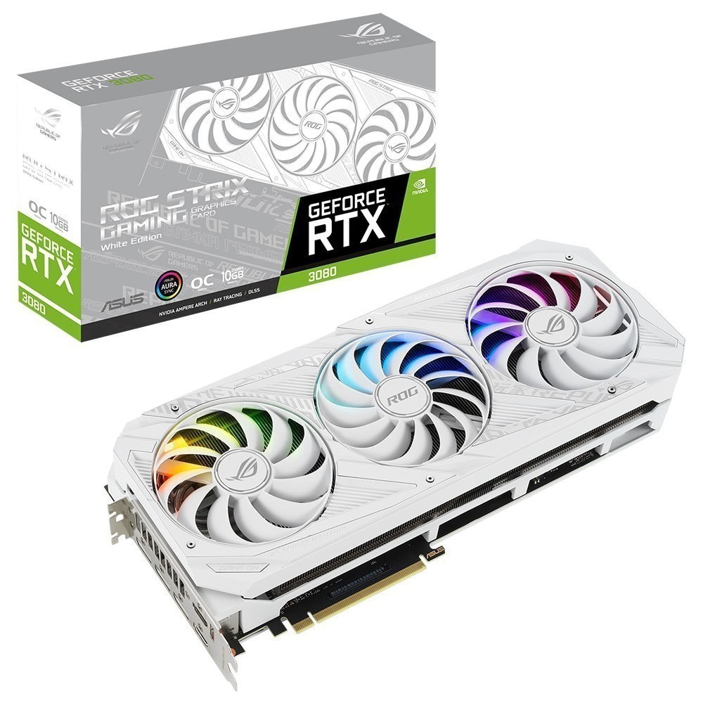 Asus Rog Strix Geforce Rtx 3080 White Edition Oc V2 10gb Gddr6x 320 Bit Ekran Karti