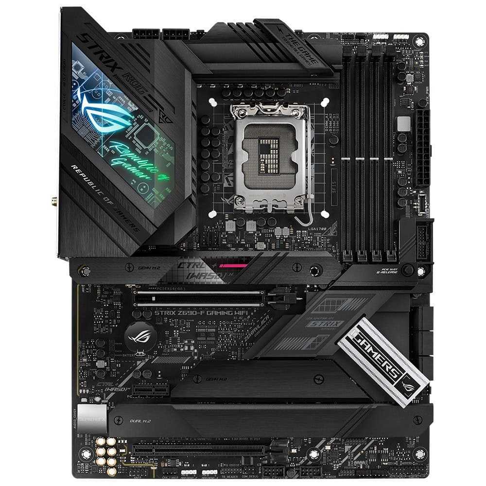 Asus Rog Strix Z690 F Gaming Wifi 6400mhzoc Ddr5 Soket 1700 M 2 Hdmi Dp Atx Anakart