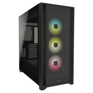 Corsair Icue 5000x Rgb Tempered Glass Siyah Mid Tower Kasa