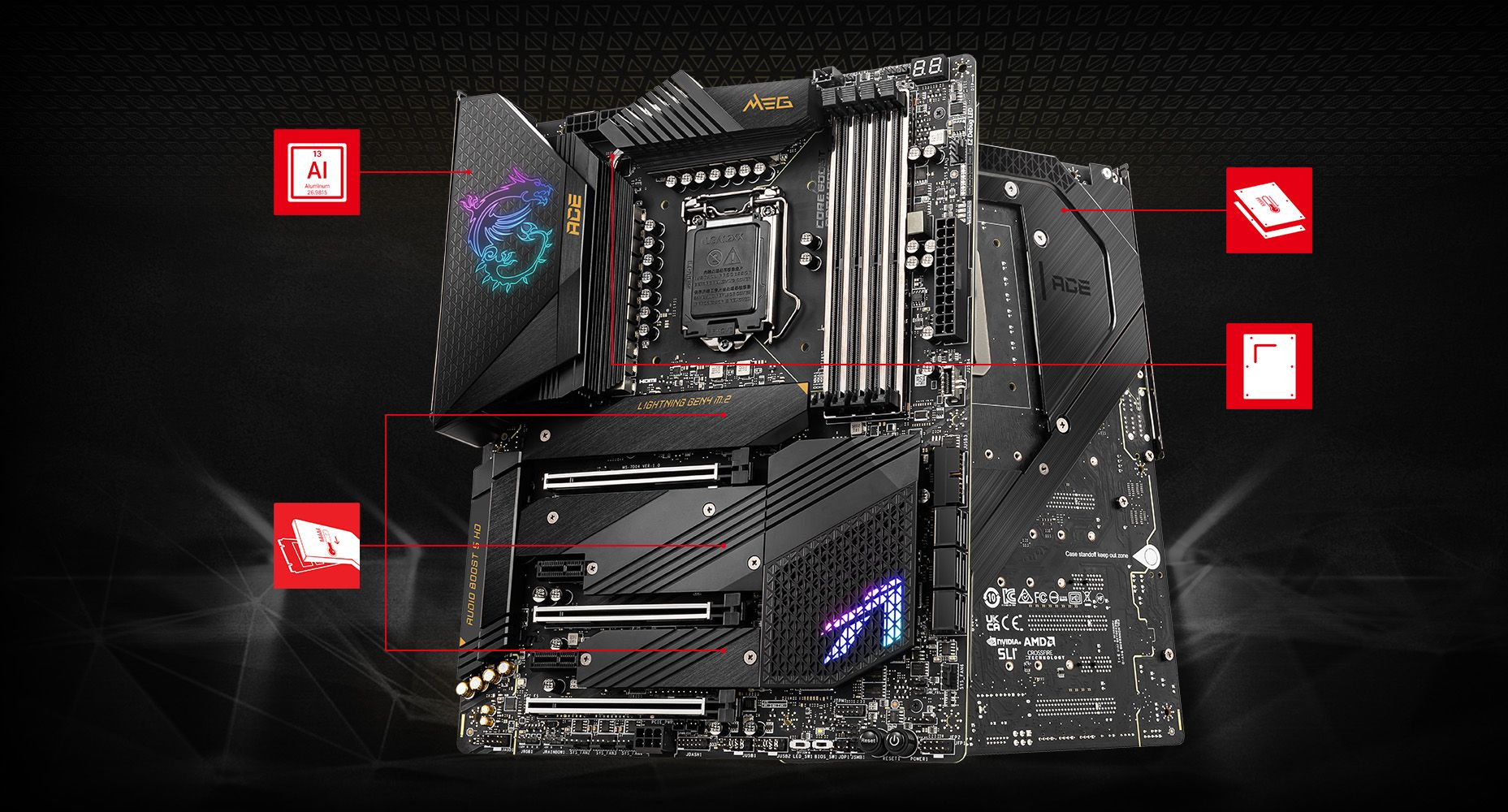 MSI MEG Z590 ACE 5600MHz(OC) Anakart – SIRADIŞI SOĞUTMA ÇÖZÜMÜ