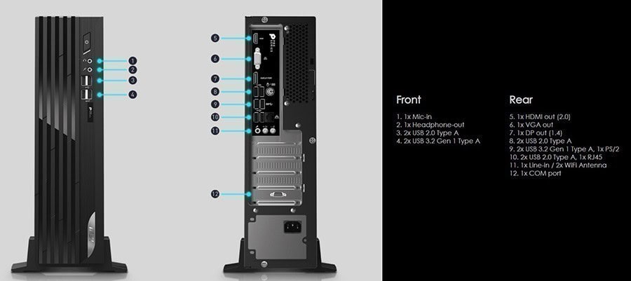 MSI PRO DP130 11QL-018XTR i3-10105F Masaüstü Bilgisayar – Kolay Yükseltme ve Bakım