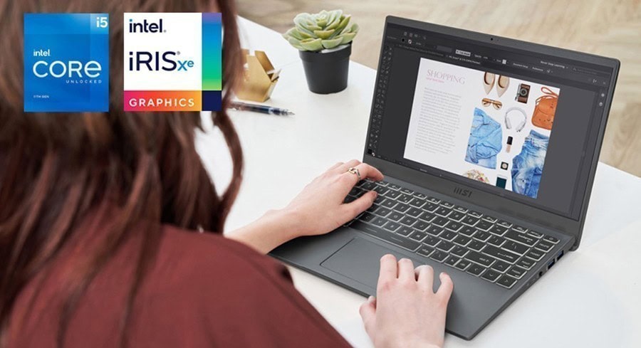 MSI MODERN 14 B11SBL-696XTR i5-1155G7 Notebook – Canlı Renkler