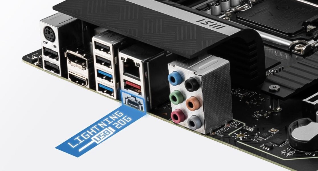 MSI PRO Z690-A Anakart – LIGHTNING GEN 4 M.2 VE M.2 SHIELD FROZR