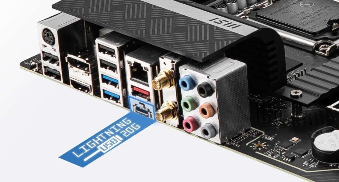 MSI PRO Z690-A WiFi Anakart – LIGHTNING GEN 4 M.2 VE M.2 SHIELD FROZR