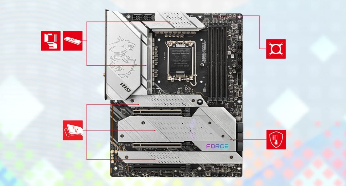 MSI MPG Z690 FORCE WIFI 6666MHz(OC) Anakart – ÜST SINIF TERMAL ÇÖZÜM