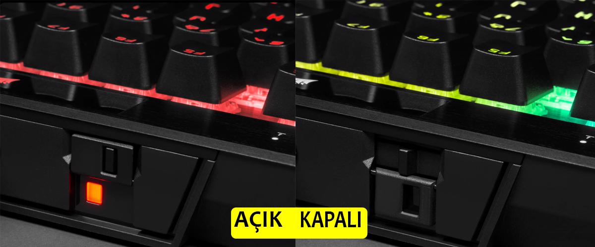 CORSAIR K70 TKL Champion Series Cherry Gaming Klavye – YARIŞMAYA HAZIR