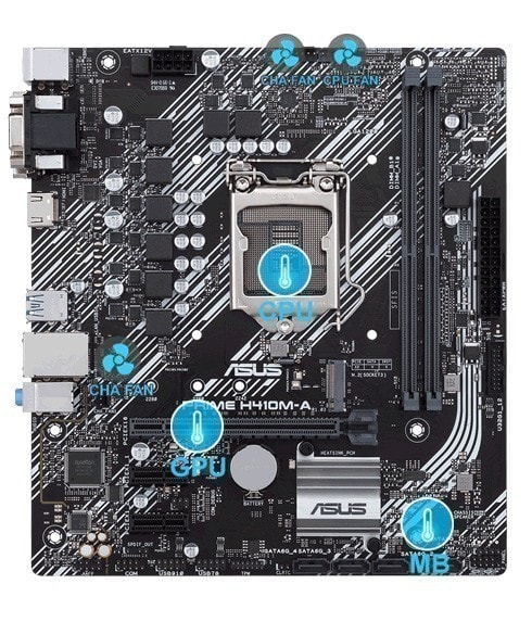 ASUS PRIME H410M-A/CSM Anakart – Daha Serin Tasarım