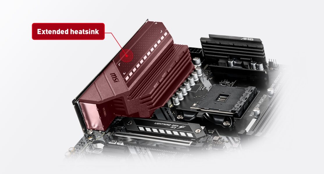 MSI MAG B550M MORTAR 4400MHz(OC) Anakart – Lightning Gen 4 Çözümü, görsel 5