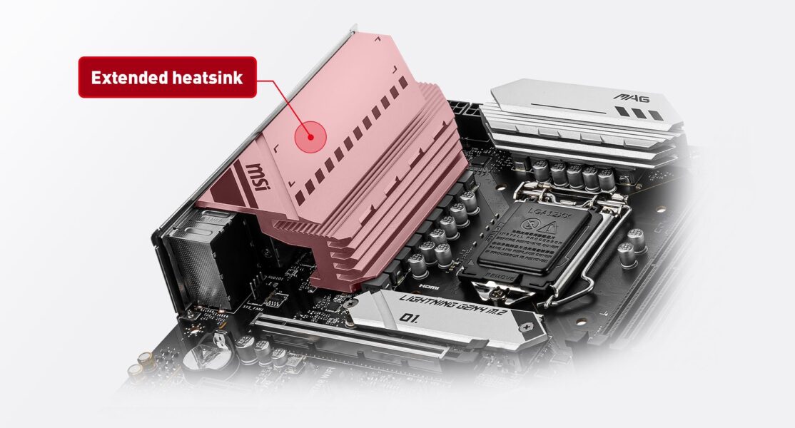 MSI MAG B560M MORTAR WiFi 5066MHz(OC) Anakart – Lightning Gen 4 Çözümü, görsel 5