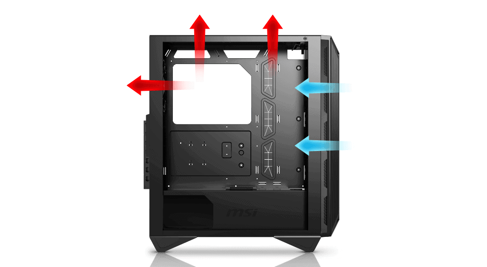 MSI MPG GUNGNIR 110M Kasa – OPTİMİZE HAVA AKIMI