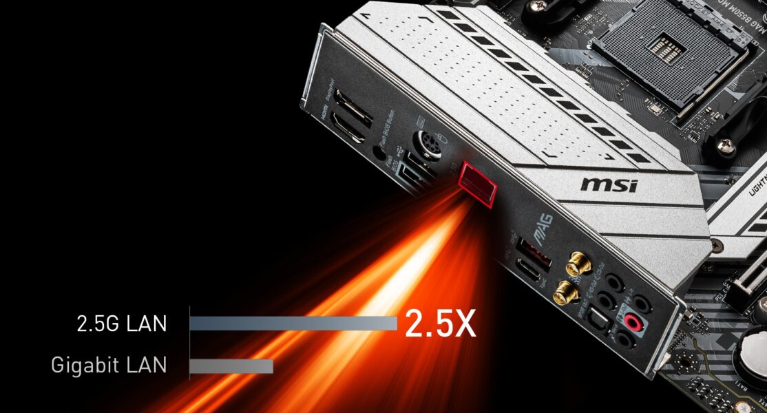 MSI MAG B550M MORTAR WiFi 4400MHz(OC) Anakart – LIGHTNING GEN 4 ÇÖZÜMÜ
