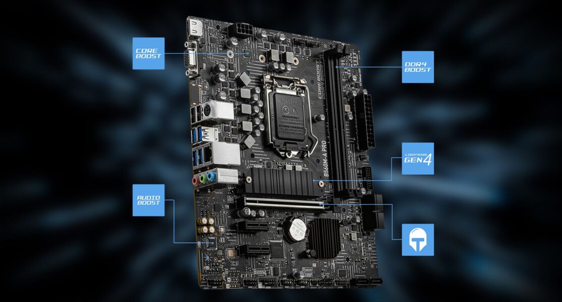 MSI B560M-A PRO 5200MHz(OC) Anakart – YÜKSEK İLETİM HIZI