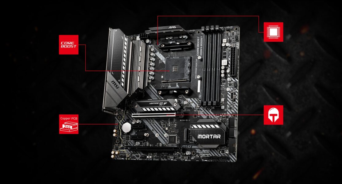 MSI MAG B550M MORTAR 4400MHz(OC) Anakart – ÖNE ÇIKAN ÖZELLİK