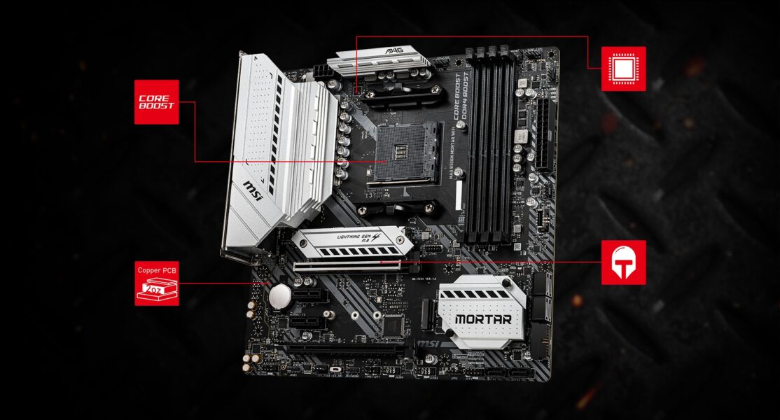 MSI MAG B550M MORTAR WiFi 4400MHz(OC) Anakart – ÖNE ÇIKAN ÖZELLİK