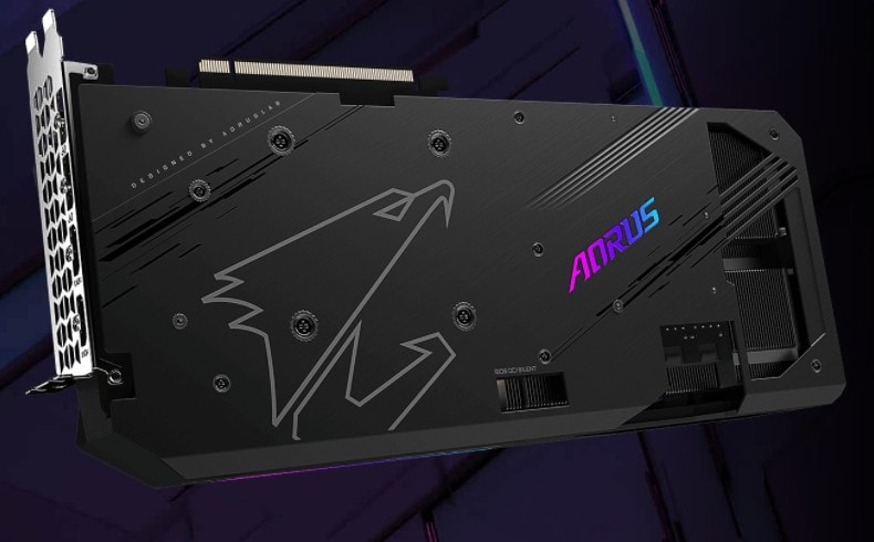 GIGABYTE AORUS RX 6800 XT Ekran Kartı – METAL ARKA PANEL
