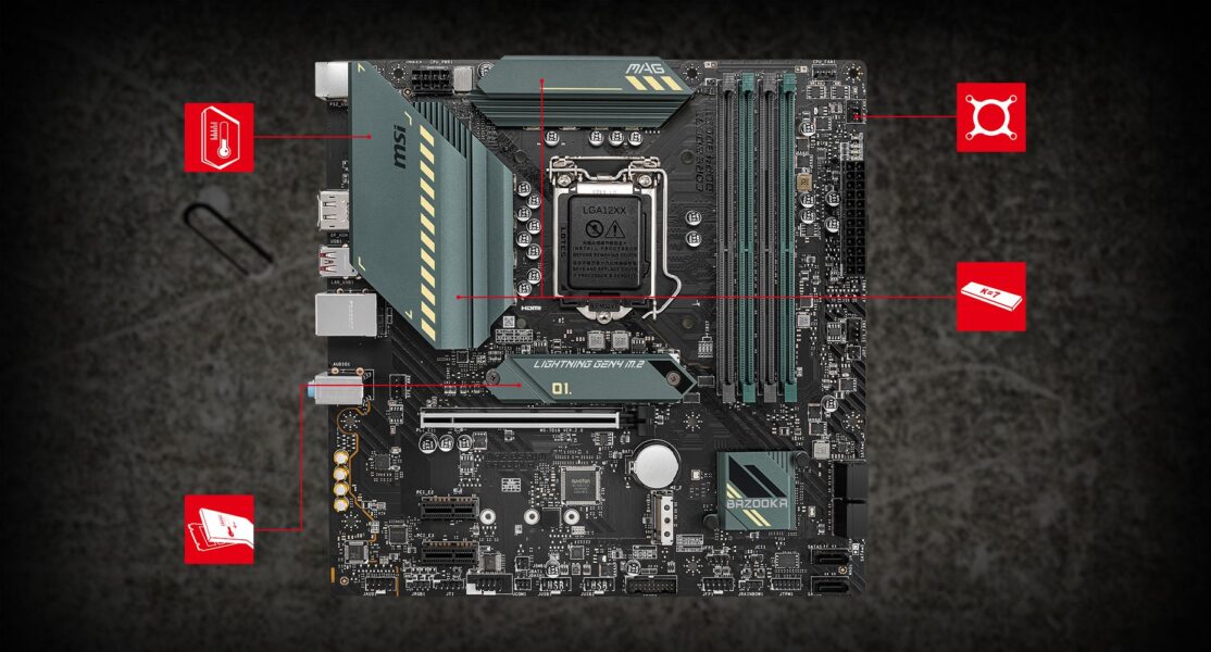 MSI MAG B560M BAZOOKA 5066MHz(OC) Anakart – ÜST SEVİYE TERMAL ÇÖZÜM