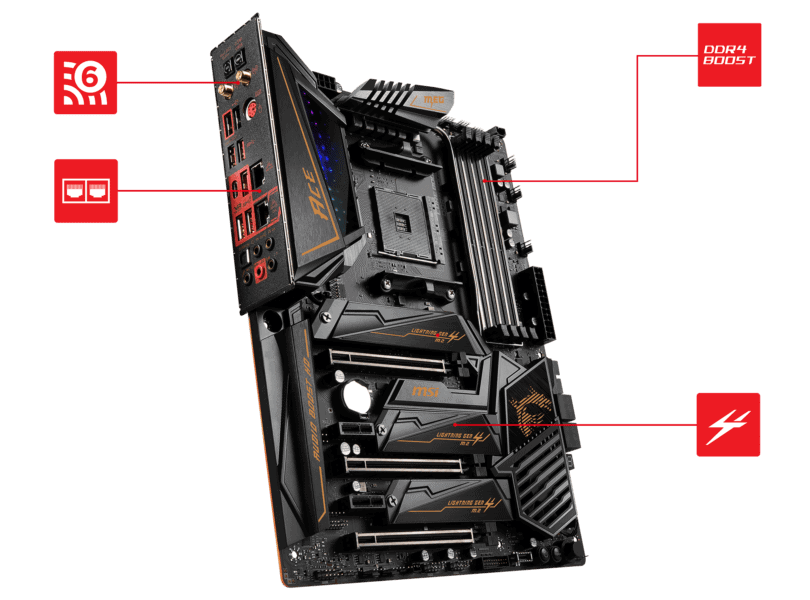 MSI MEG X570 ACE 4600MHz(OC) Anakart – Frozr Heatsink Tasarımı