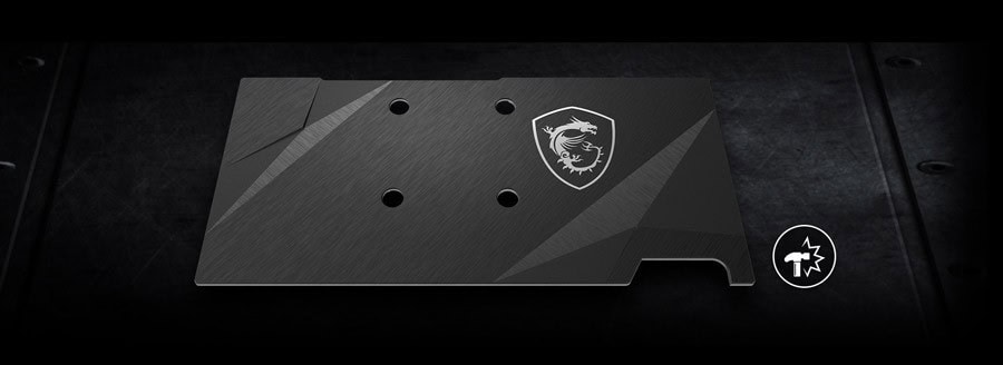 MSI RADEON RX 6700 XT MECH Ekran Kartı – BACKPLATE