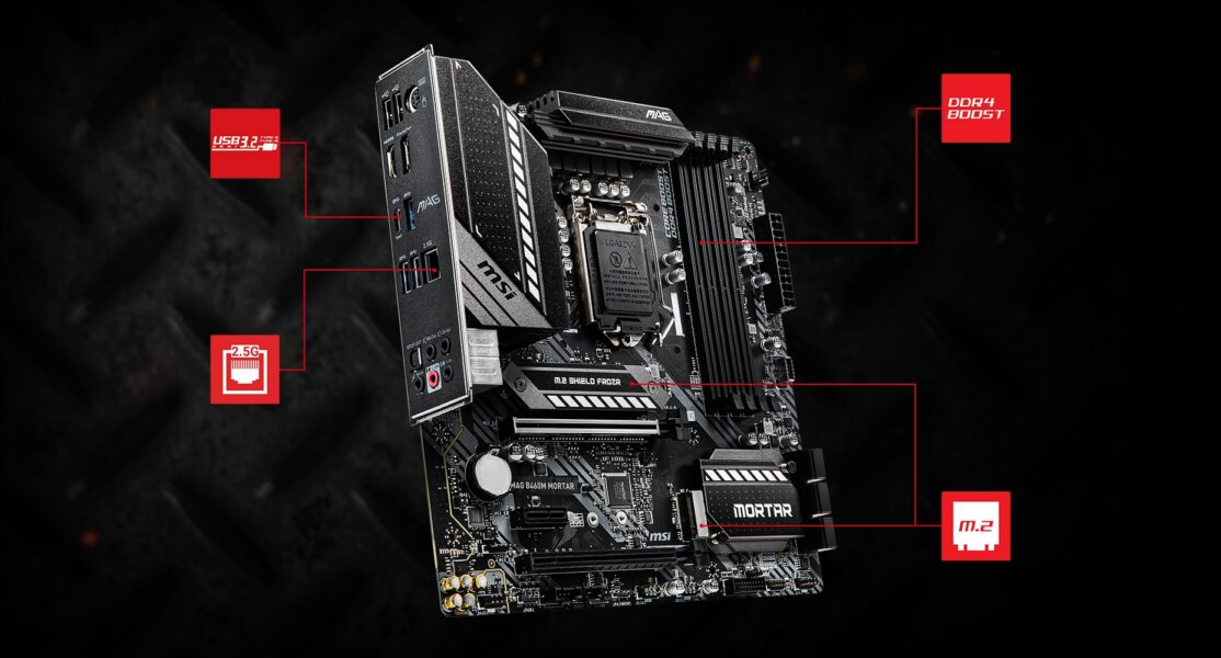 MSI MAG B460M MORTAR Anakart – YÜKSEK İLETİM HIZI