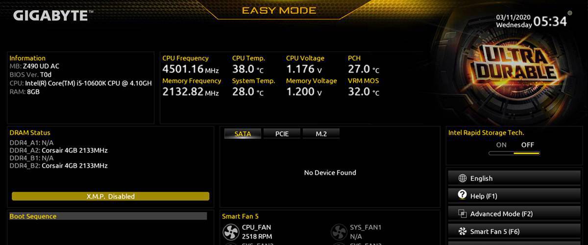 GIGABYTE H410M H V3 Anakart – Yenilenmiş BIOS