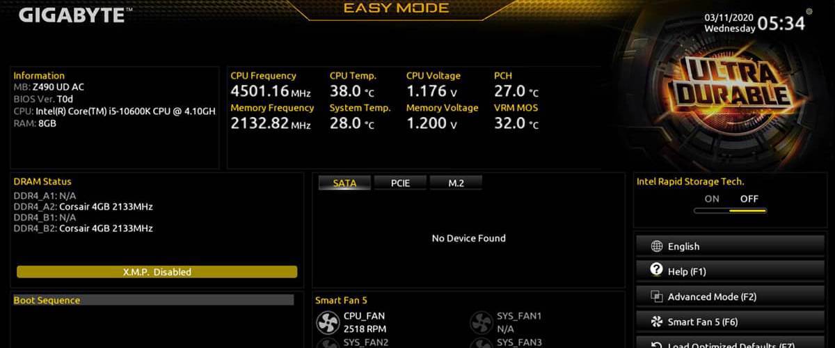 GIGABYTE B560M H Anakart – Yenilenmiş BIOS