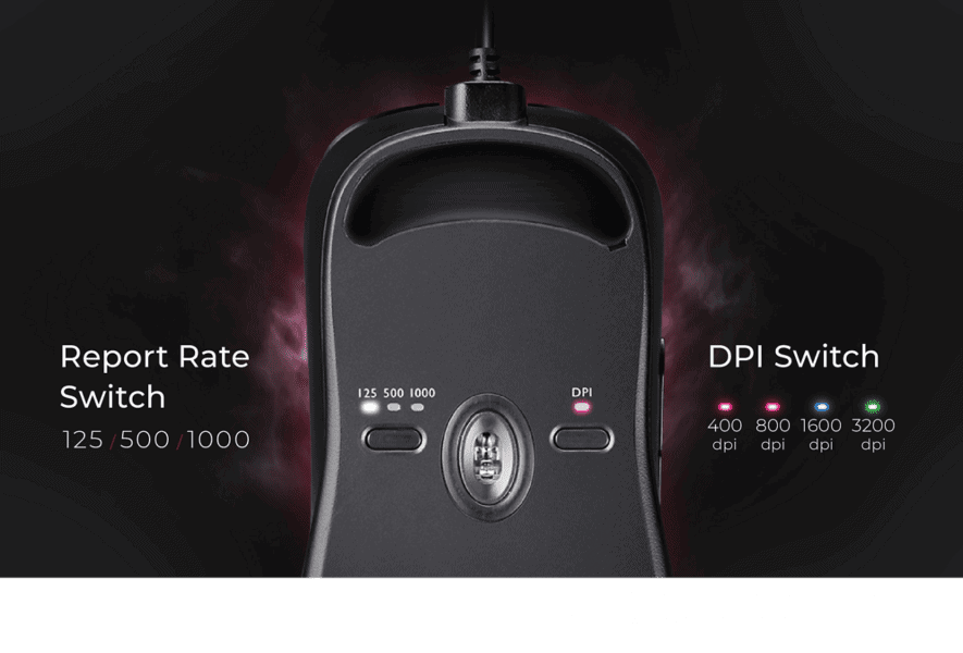 Zowie S2-C Kablolu Small Espor Simetrik Gaming Mouse – Tercihinize Göre Ayarlanabilir Özellikler