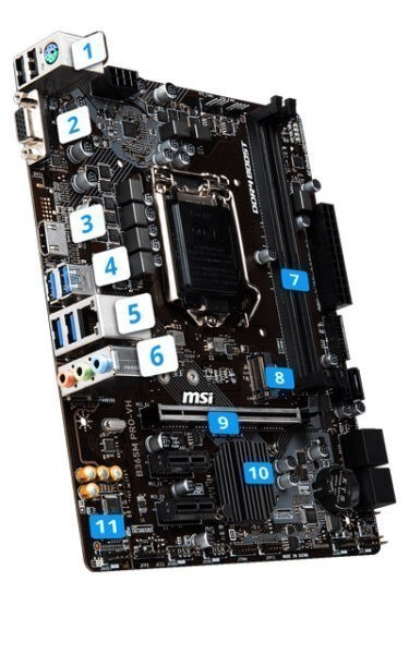 MSI B365M PRO-VH Anakart – görsel 1
