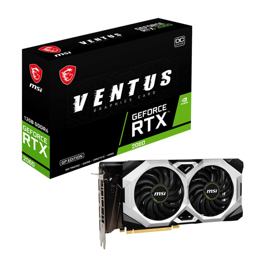 Msi Geforce Rtx 2060 Ventus 12g Oc 12gb Gddr6 192 Bit Ekran Karti