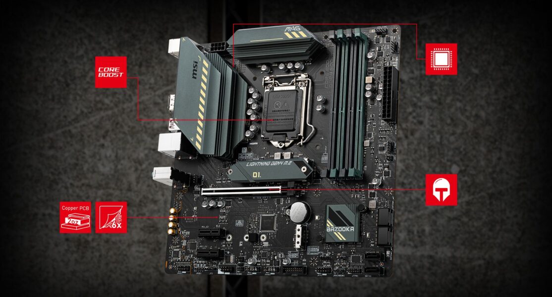 MSI MAG B560M BAZOOKA 5066MHz(OC) Anakart – görsel 1