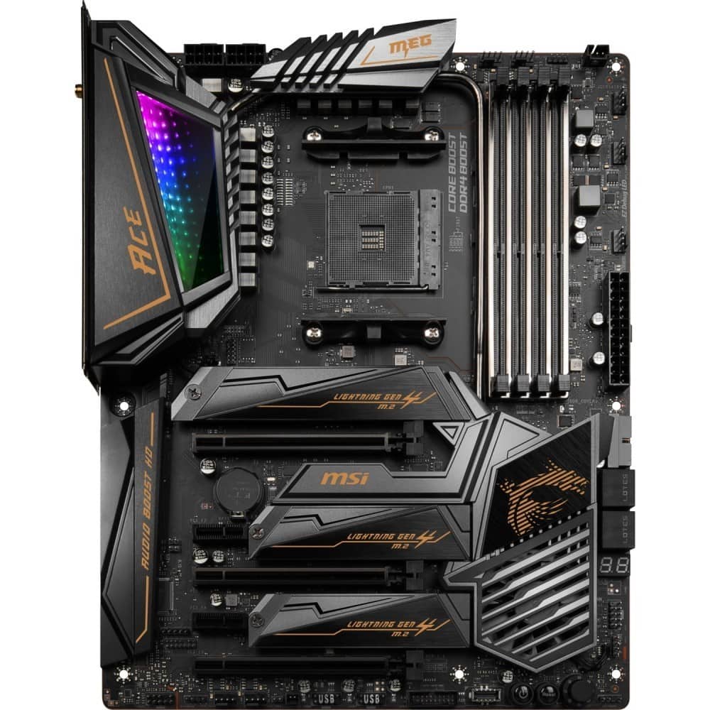 Msi Meg X570 Ace 4600mhzoc Ddr4 Soket Am4 Rgb Wifi M 2 Pcie 4 0 Atx Anakart