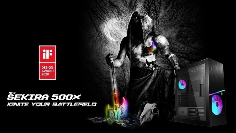 MSI MPG SEKIRA 500X TEMPERED GLASS Kasa – görsel 1
