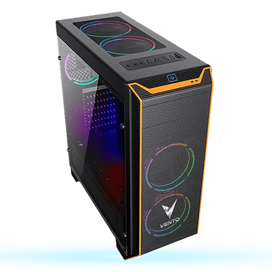 VENTO VG06F Kasa – 3 Adet 12 cm RGB Fanlar Uzaktan Kumandalıdır