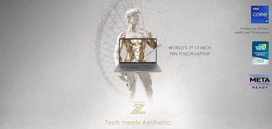 MSI CREATOR Z17 A12UHST-045TR / INTEL i9-12900H Laptop – Tasarımda Estetik