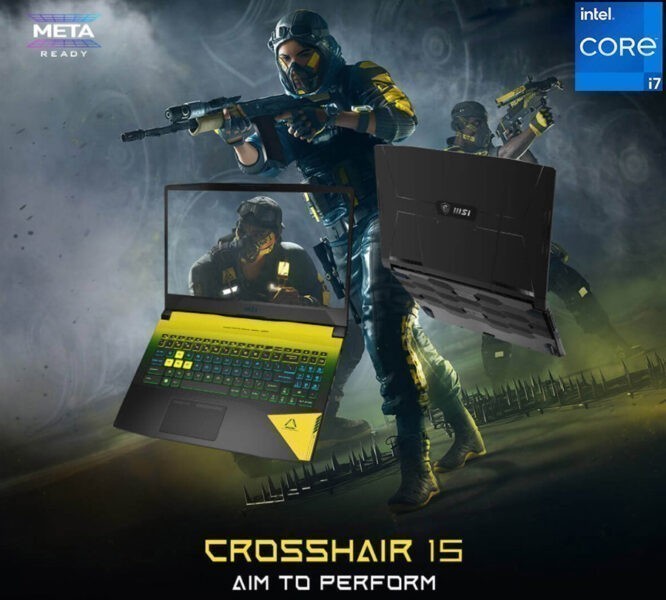 MSI CROSSHAIR 15 B12UGZ-476XTR / INTEL i7-12700H Notebook – görsel 3