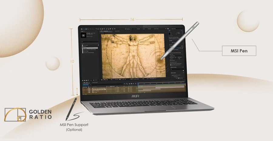MSI CREATOR Z16P B12UGST-038TR / INTEL i9-12900H Laptop – görsel 6