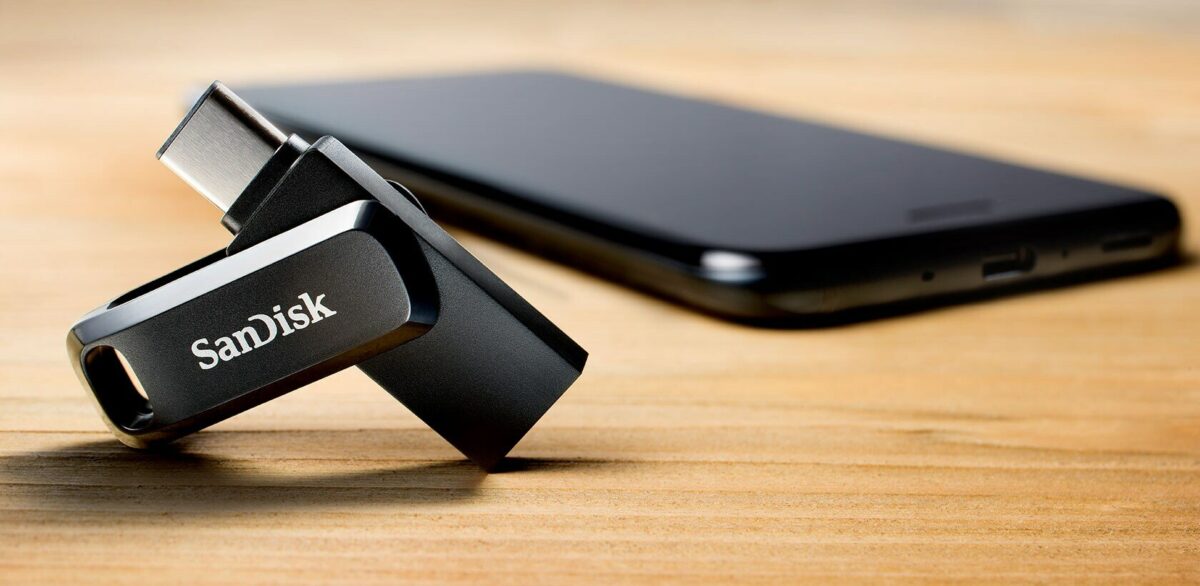 Sandisk 64GB Ultra Dual Drive Go Flash Bellek – Konektörleri Korumak Için Döner Tasarım