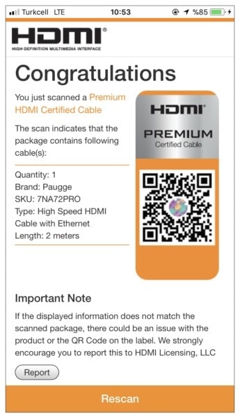 Paugge Hdmi 2.0b Premium HDMI Kablo a15