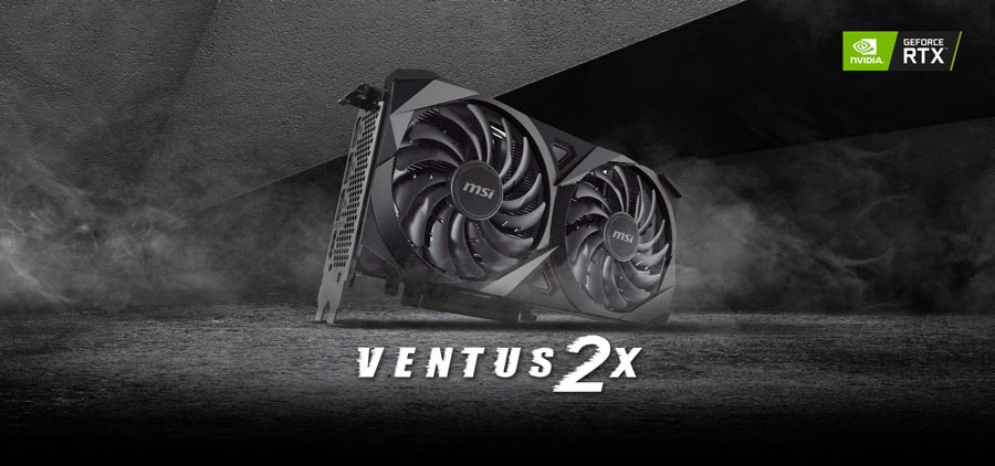 MSI GEFORCE RTX 3050 VENTUS 2X 8GB 128 Bit Ekran Kartı – görsel 1