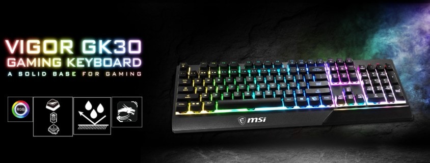 MSI Vigor GK30 Türkçe – Mekanik Hisli Anahtarlar, Sağlam Taban