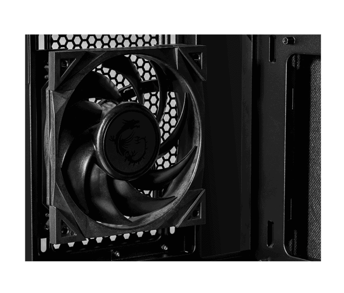 MSI MPG QUIETUDE 100S 1x120mm ATX GAMING KASA – MEG SILENT GALE P12