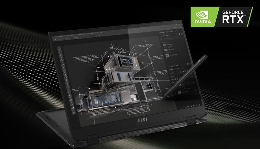MSI SUMMIT E16 FLIP A12UCT-065TR / Laptop – GeForce RTX 30 serisi - Nihai Oyun Deneyimi