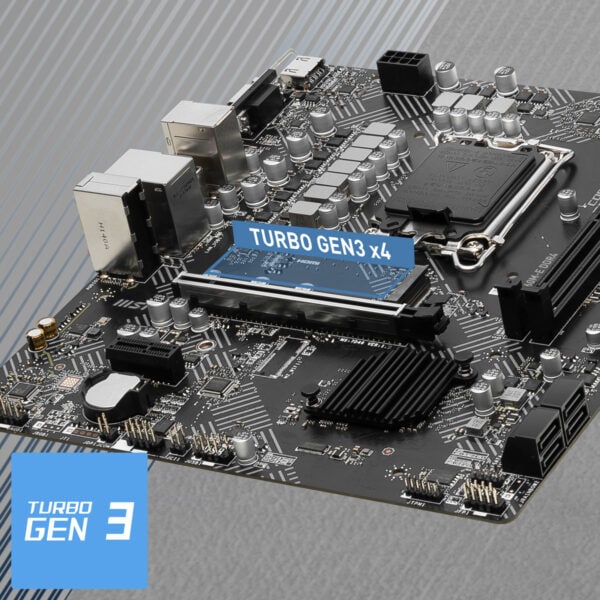 MSI PRO B660M-E Anakart – GÜÇLENDİRİLEN PCI-E 4.0 X16