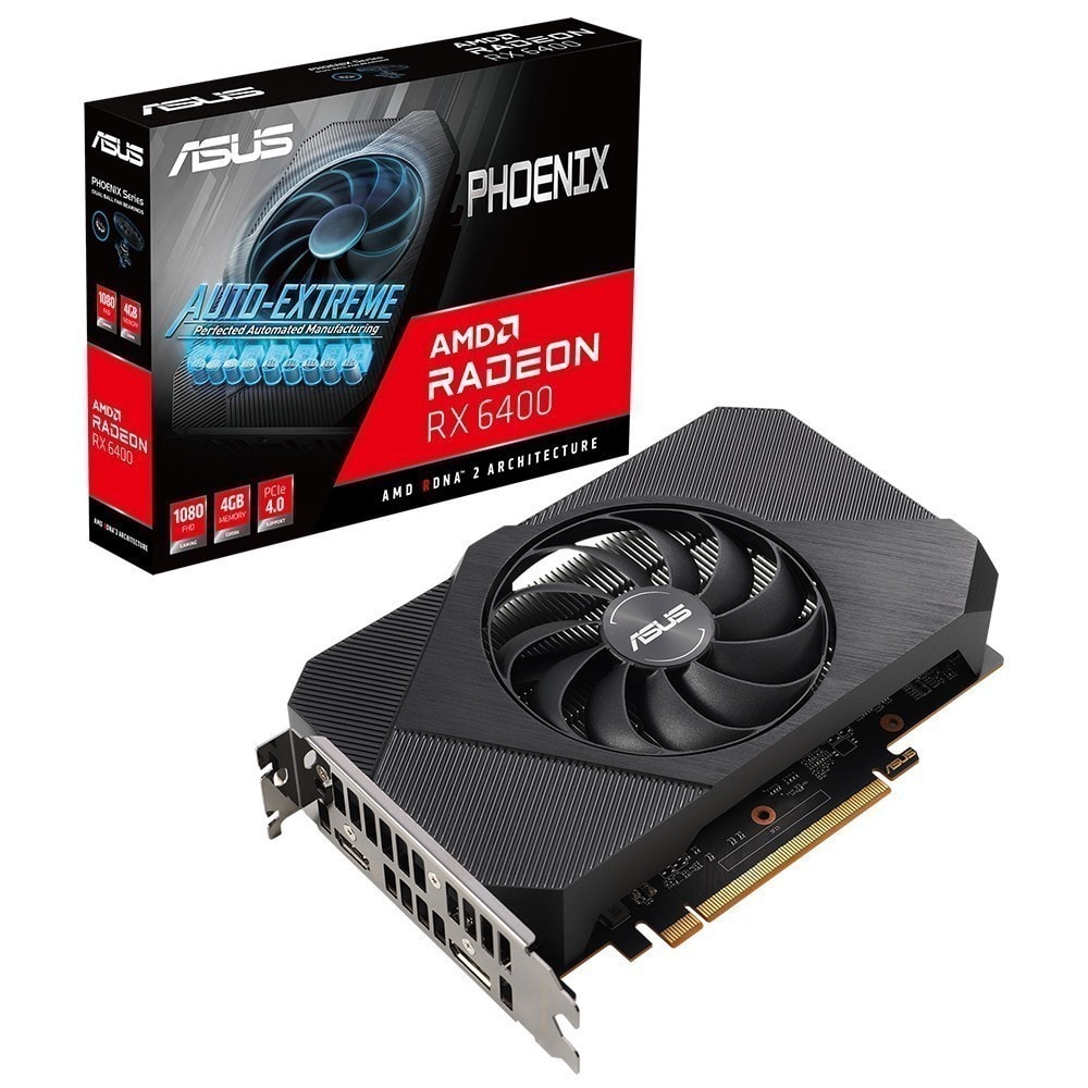 Asus Radeon Rx 6400 Ph 4g 4gb Oc Gddr6 64 Bit Ekran Karti