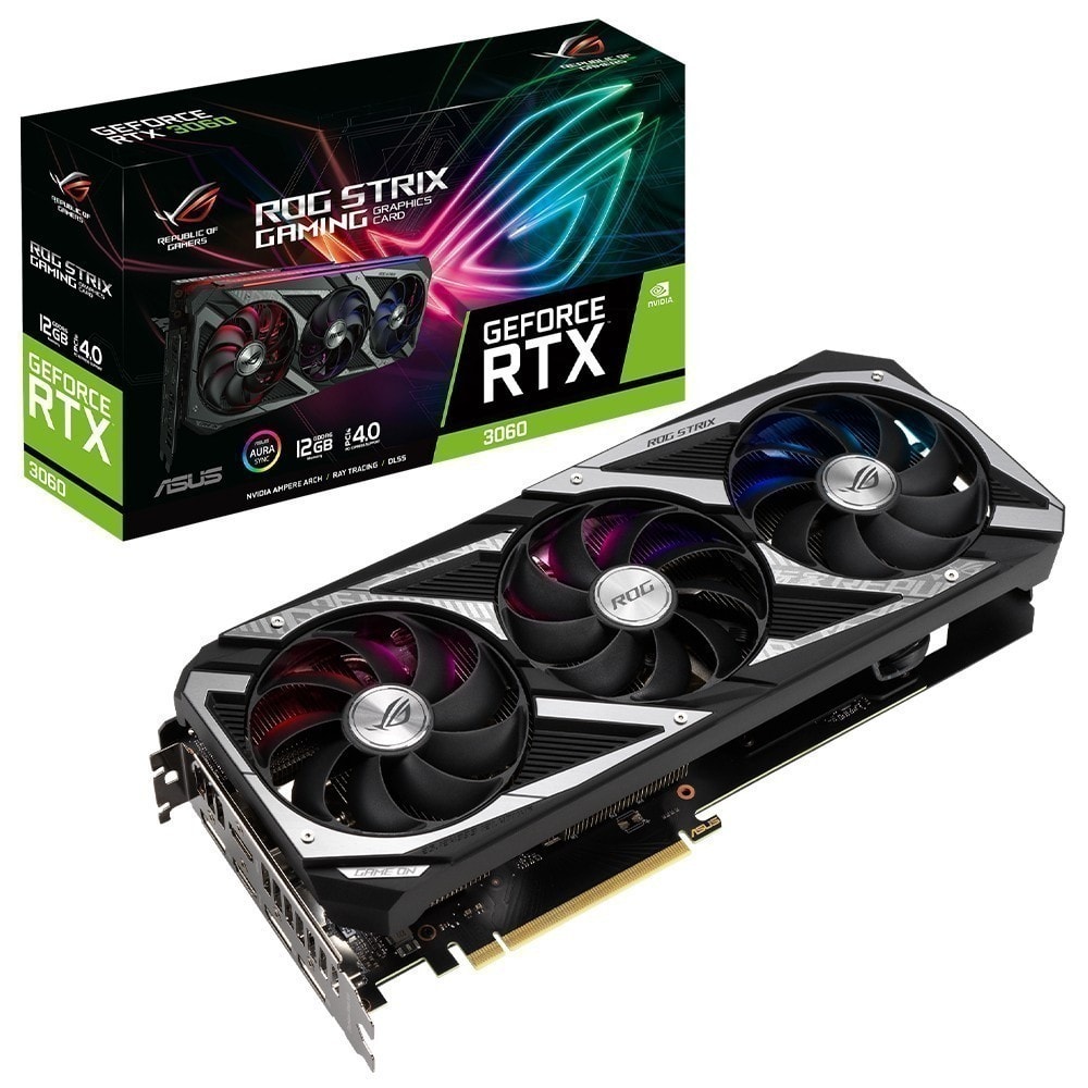Asus Rog Strix Geforce Rtx 3060 V2 12gb Gddr6 192 Bit Ekran Karti
