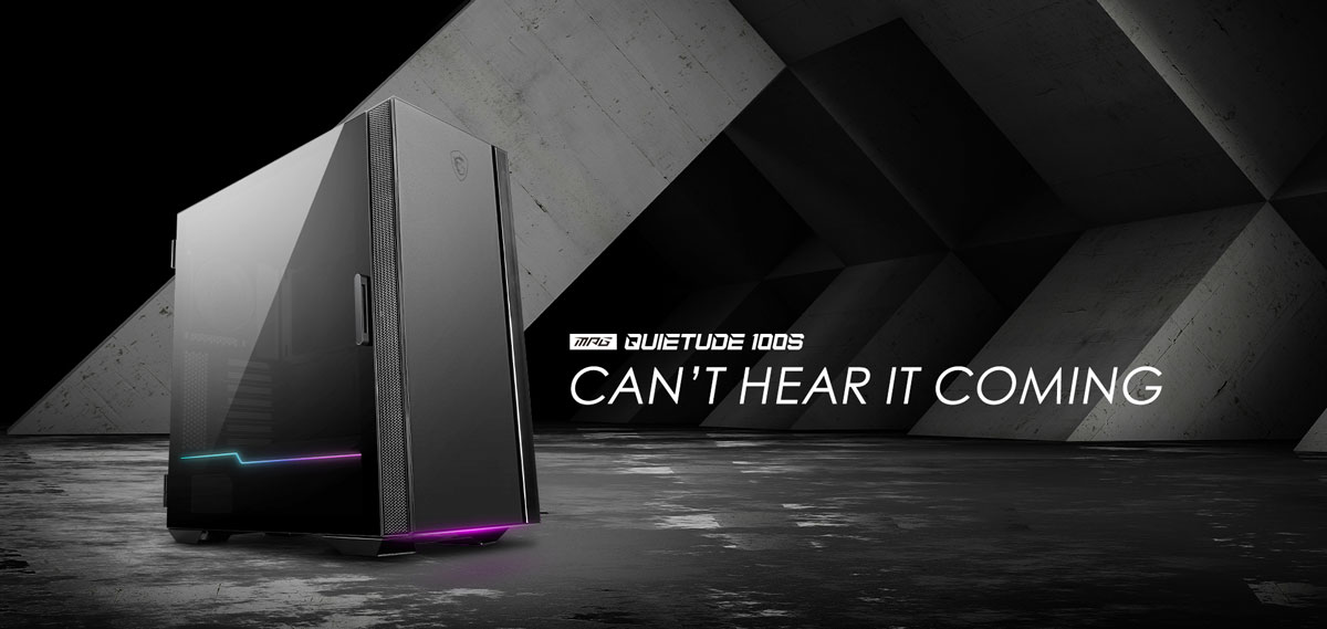 MSI MPG QUIETUDE 100S 1x120mm ATX GAMING KASA – görsel 1
