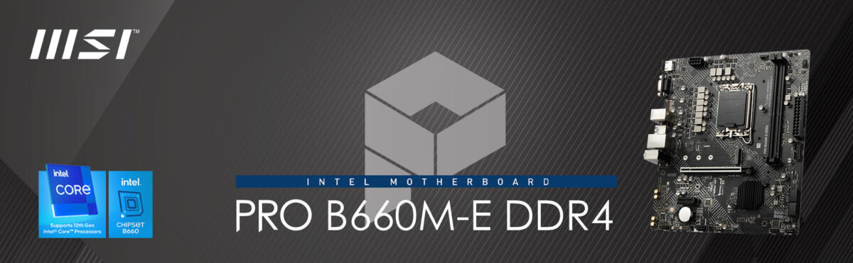 MSI PRO B660M-E Anakart – görsel 1