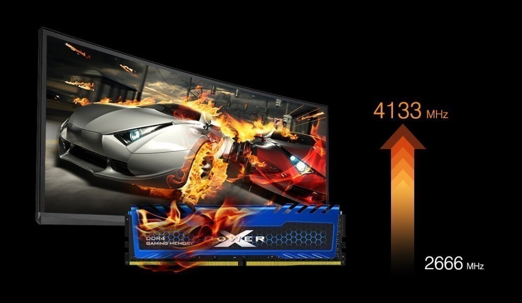 SILICON POWER 8GB XPOWER Turbine Mavi 3200MHz CL16 DDR4 Single Kit Ram – görsel 1